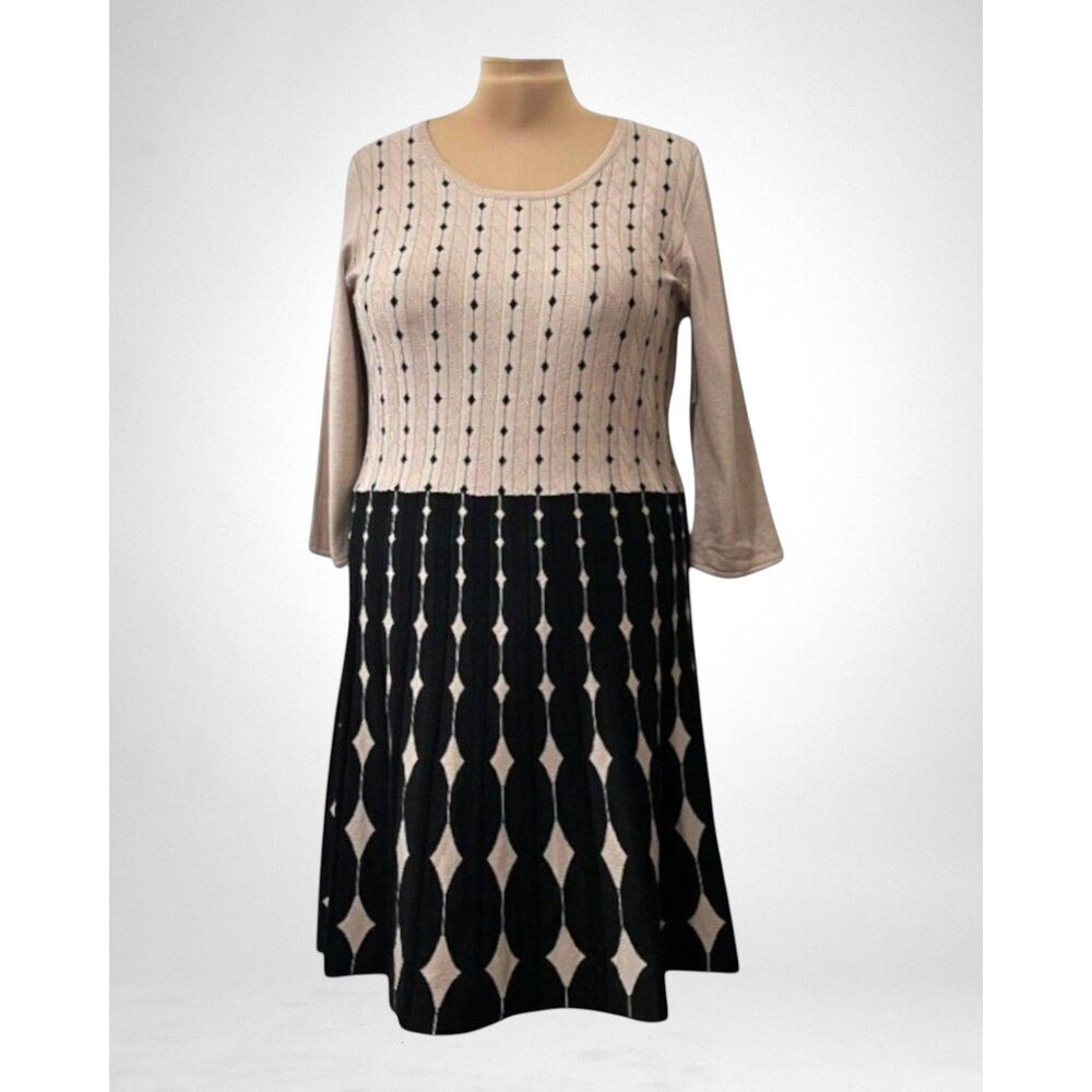 DANNY & NICOLE 3/4 Sleeve Sweater Dress, NWT! Size 2X